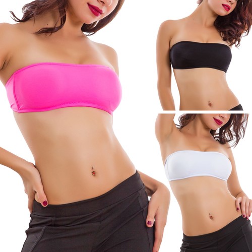 Top donna reggiseno bandeau