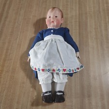 Antica bambola bambina Kathe Kruse, in stoffa, n. 1, 16"