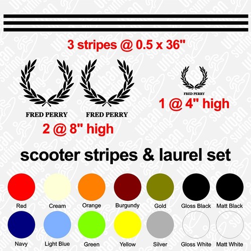Set decalcomanie strisce fred - set,