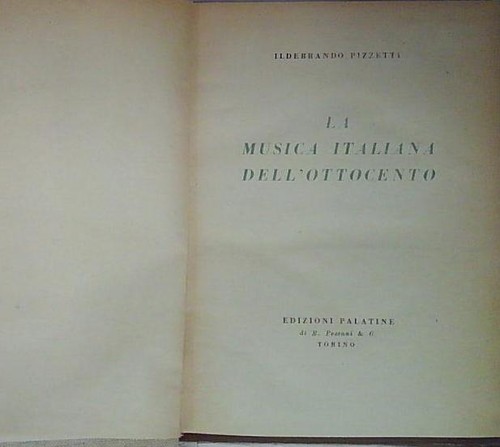 Pizzetti musica italiana - pizzetti,