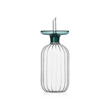 ICHENDORF Lotus Oliera Alta Blu 350ml Vetro Borosilicato
