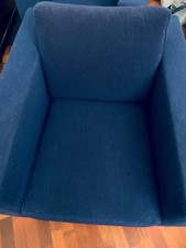 Poltrone Minotti blu condizioni ottime, poco utilizzate.