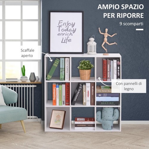 Libreria bianca per casa - libreria,