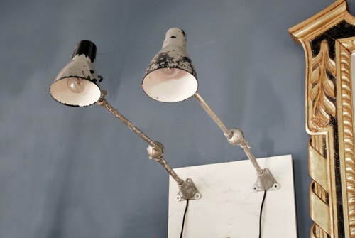 Coppia lampade vintage stile