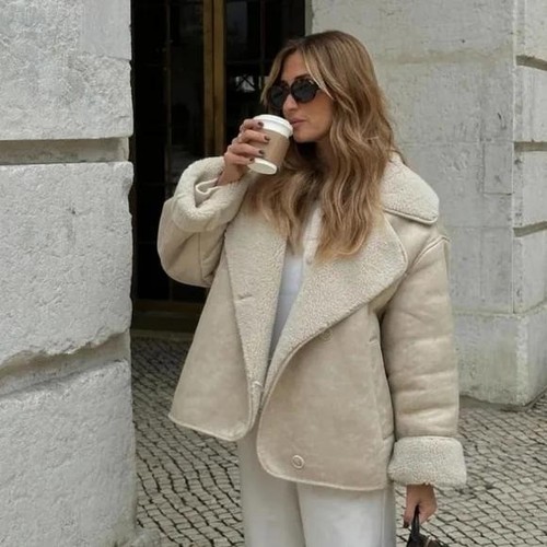 Zara relaxed double faced - relaxed,