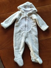 Tuta Intera Bambino In Pile Orso Polare