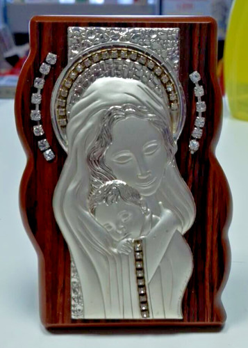 Madonna con bambino argento - madonna,