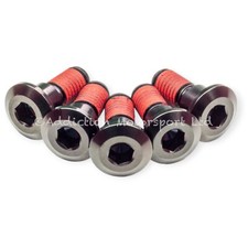 5x Viti bulloni rotore disco posteriore titanio nero per Suzuki GSXR-1000 K7 K8