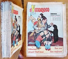 IL VITTORIOSO 1957 - ANNATA in Fascicoli sciolti 1/52 (- N.18,25,39) JACOVITTI*