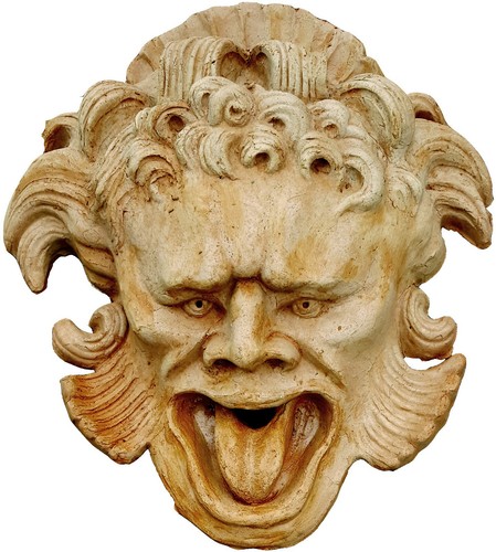 Mascherone terracotta villa - mascherone,