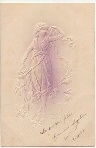 Art nouveau giovane donna - nouveau,