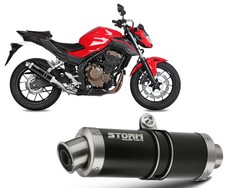 Scarico storm mivv nero - scarico,