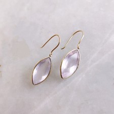 Orecchini Quarzo Rosa Naturale