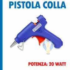 PISTOLA COLLA A CALDO 20 w INCOLLATRICE TERMOCOLLANTE BRICOLAGE FAI DA TE