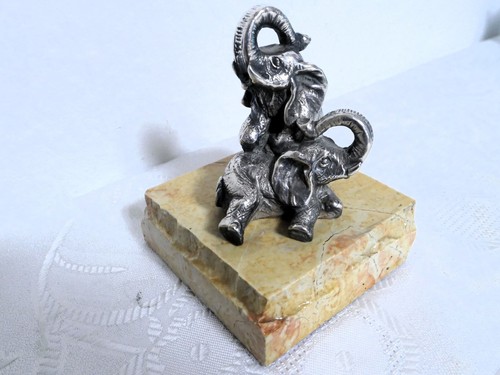 Elefanti base in argento - elefanti, su