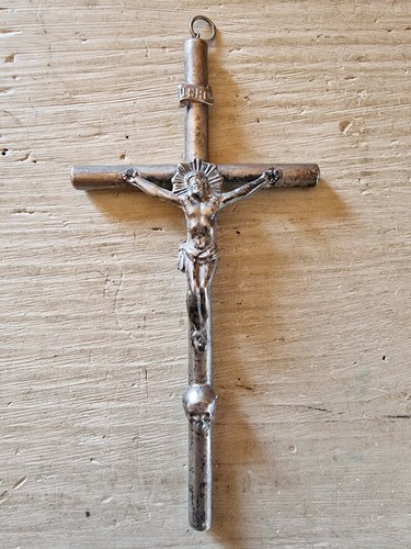 Antico crocefisso argento - crocefisso,