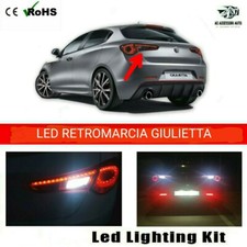 COPPIA LUCI RETROMARCIA 84 LED P21W BA15S ALFA ROMEO GIULIETTA 6000K NO ERROR 