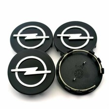 set 4x tappi coprimozzo 58 mm nero opel corsa e astra mokka grandland crossland