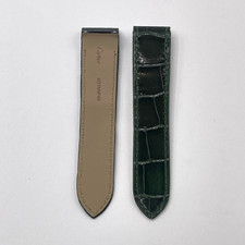 Cartier Santos 100MM cinturino alligatore verde green KD1M9P49 20/18mm