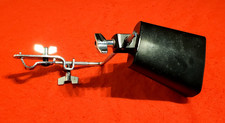 Supporto per percussioni/montaggio su rotaia vintage con braccio a L per Cowbell, Gogo's completo ottime condizioni