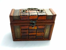 PORTAGIOIE SCATOLA CASSETTA DI LEGNO RICHIUDIBILE 20CM