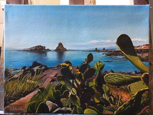 Quadro olio tela - olio,