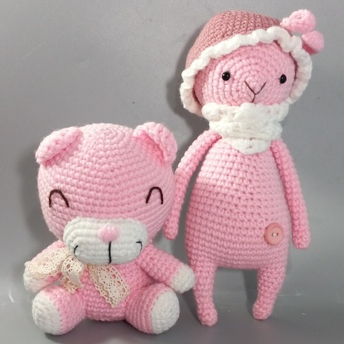 Amigurumi rosa uncinetto - amigurumi,