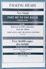 TALKING HEAD 1978 vintage