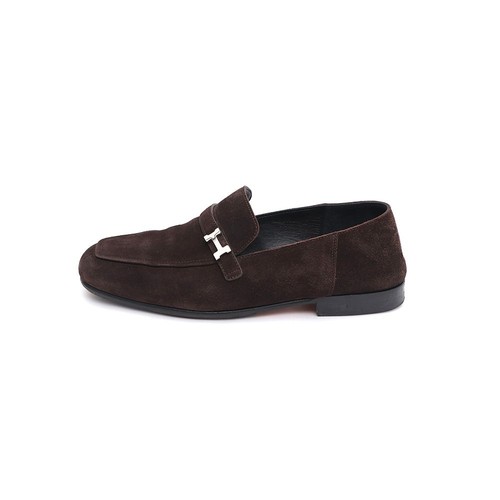 Hermes giovanni suede silver - silver, h