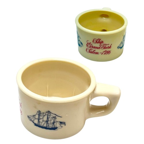 Vintage old spice shaving mug - shaving,