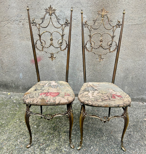 Coppia sedie chiavarine - di,