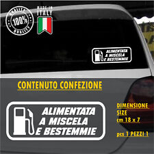 Adesivo scritta Alimentata a