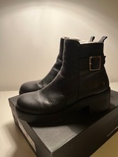 ORIGINALI WINDSOR SMITH STIVALETTI NERI CON LACCETTO N.40