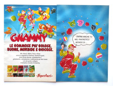 Pubblicita' Gnammy Sperlari Caramelle Gommose Mix Advertising Vintage 1992 (T4)
