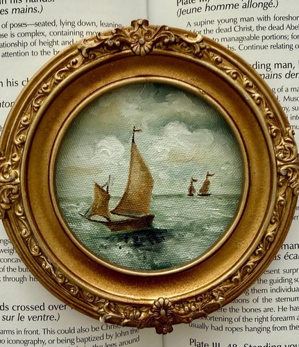 Dipinto olio miniatura