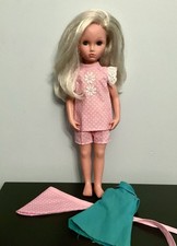 Bambola vintage Furga Alta Moda Sylvie 17” rara occhi azzurri, platino