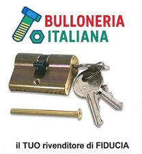 Cilindro ottone 80mm 27x53 profilo europeo con chiavi serratura porta