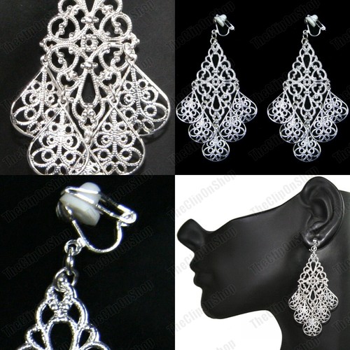 Orecchini clip argento - orecchini, 925