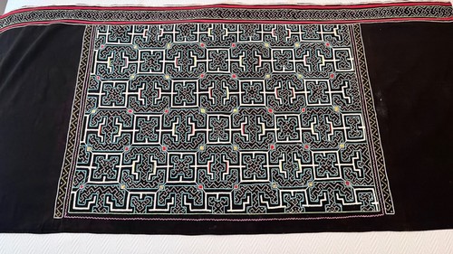 Black shipibo vintage hand - ,
