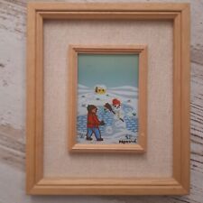 QUADRO PROKOVIC VINTAGE + CORNICE + CERTIFICATO D'AUTENTICITà ANNI 80 11X8 CM