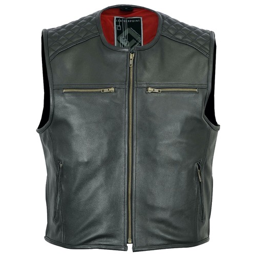 Cappotto pelle moto uomo - ,