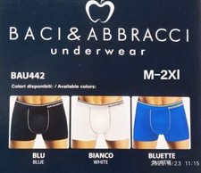6 BOXER UOMO BACI & ABBRACCI