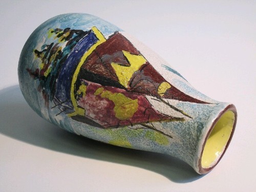 Vaso artistico maiolica san - artistico,