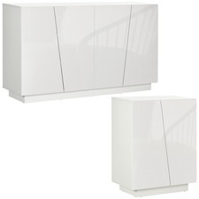 HOMCOM Set 2 Mobili Multiuso a