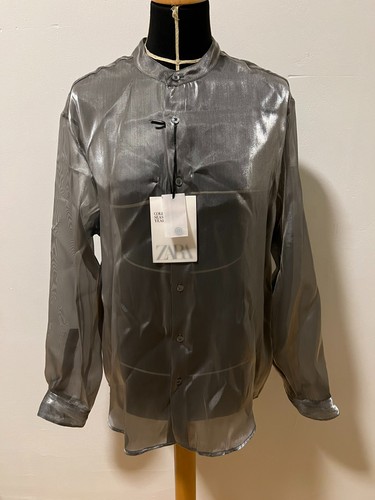 Zara camicia donna argento