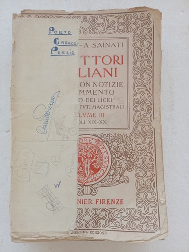 Scrittori italiani volume - "scrittori, (volume