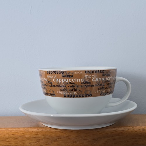 Light brown cappuccino mug - cappuccino,
