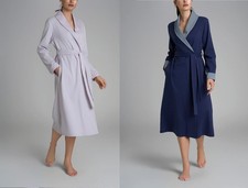 VESTAGLIA DA CAMERA DONNA IN INTERLOCK COTONE CALDO INVERNALE GIOVANILE RAGNO