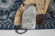 Traditional exotic Tribal wind style handmade miao silver totem pendant necklace