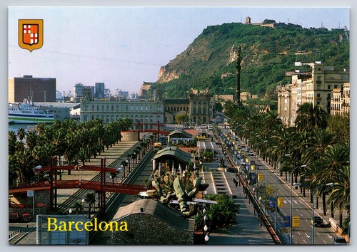 Cartolina barcellona porto - barcellona,